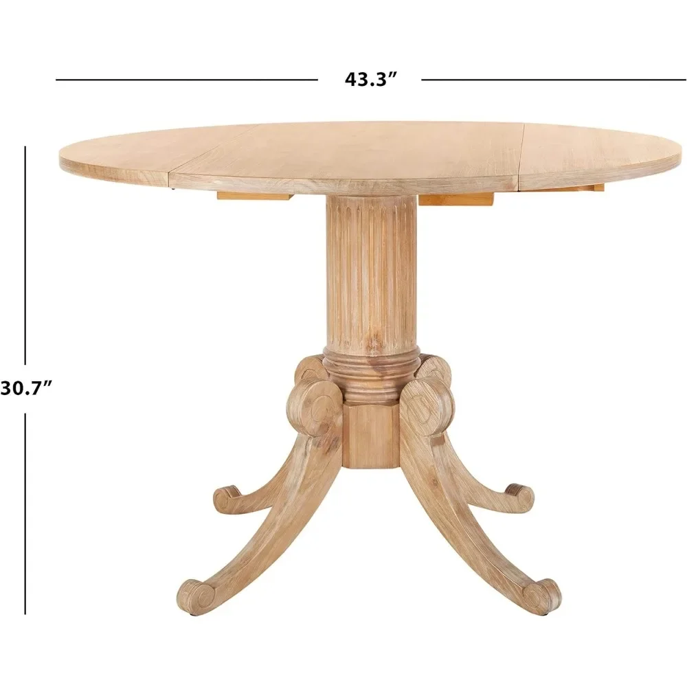 Dining Table Forest Traditional Rustic Natural Drop Leaf 43.3