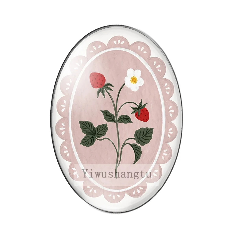 Beautiful Rose Daisies Mixed Flowers Paintings 13x18mm/18x25mm/30x40mm Oval photo glass cabochon demo flat back Making findings