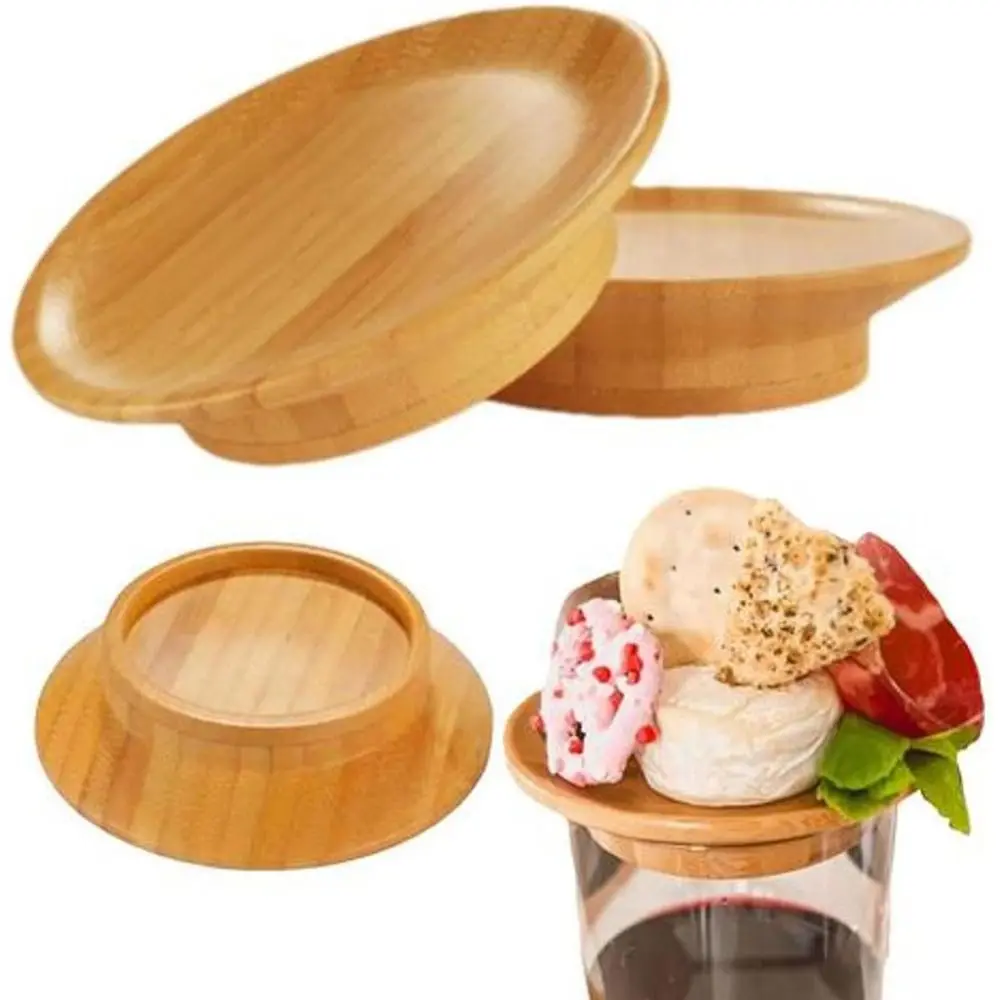 1/2/4/6/10Pcs Wooden Wine Glass Charcuterie Topper Easily Clean Leakproof Charcuterie Board Toppers Handmade