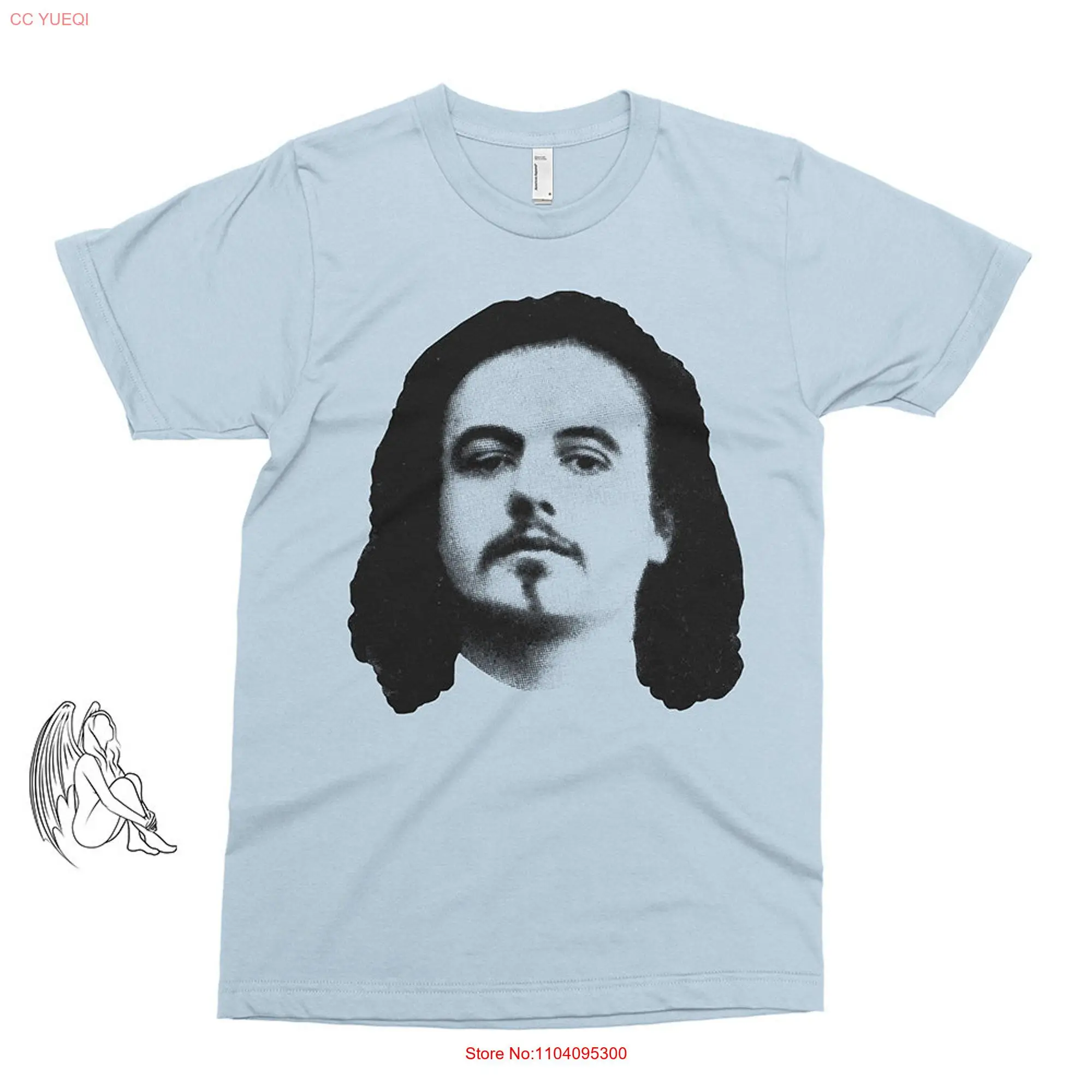 Alfred Jarry Portrait T shirt Author Writer Poet Ionesco Beckett Picasso Breton Cute  long or short sleeves