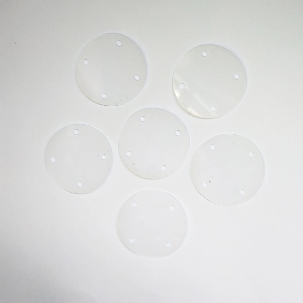 35mm 4 Holes Transparent White Sequins For Crafts Flat Large Round Sequin Garment / Handbag Accessories DIY Flakes