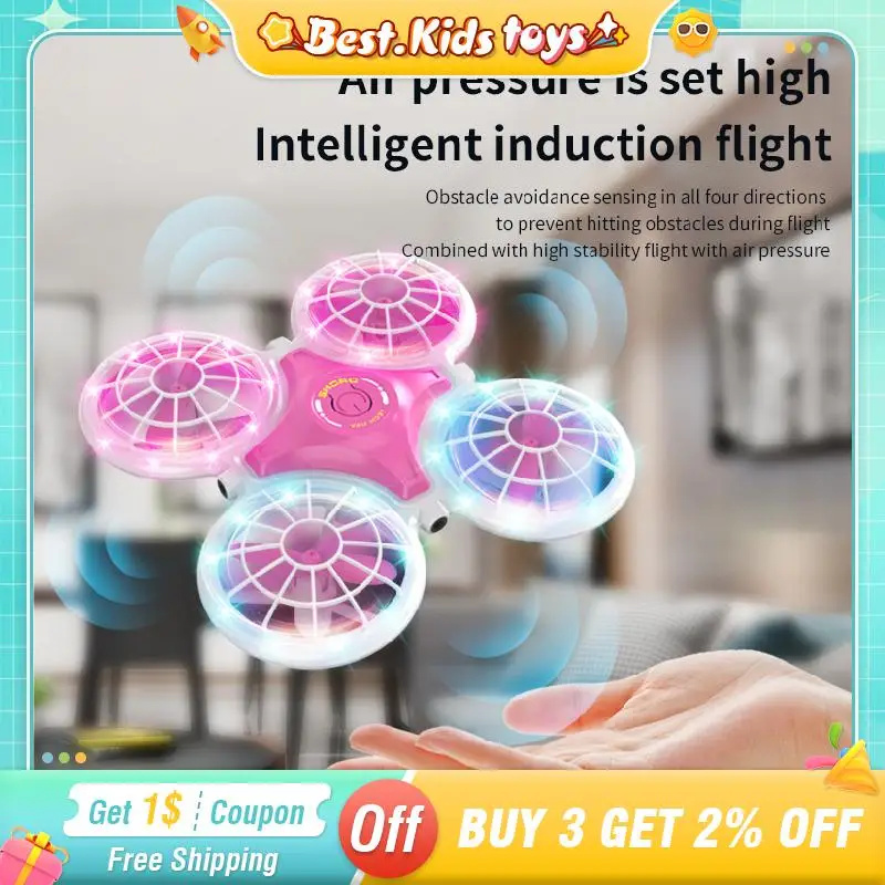 

RC Mini Stunt Drone 4CH Induction Obstacle Avoidance Fight LED Light Remote Control Headless Aircraft Outdoor Kids Toys Boy Gift