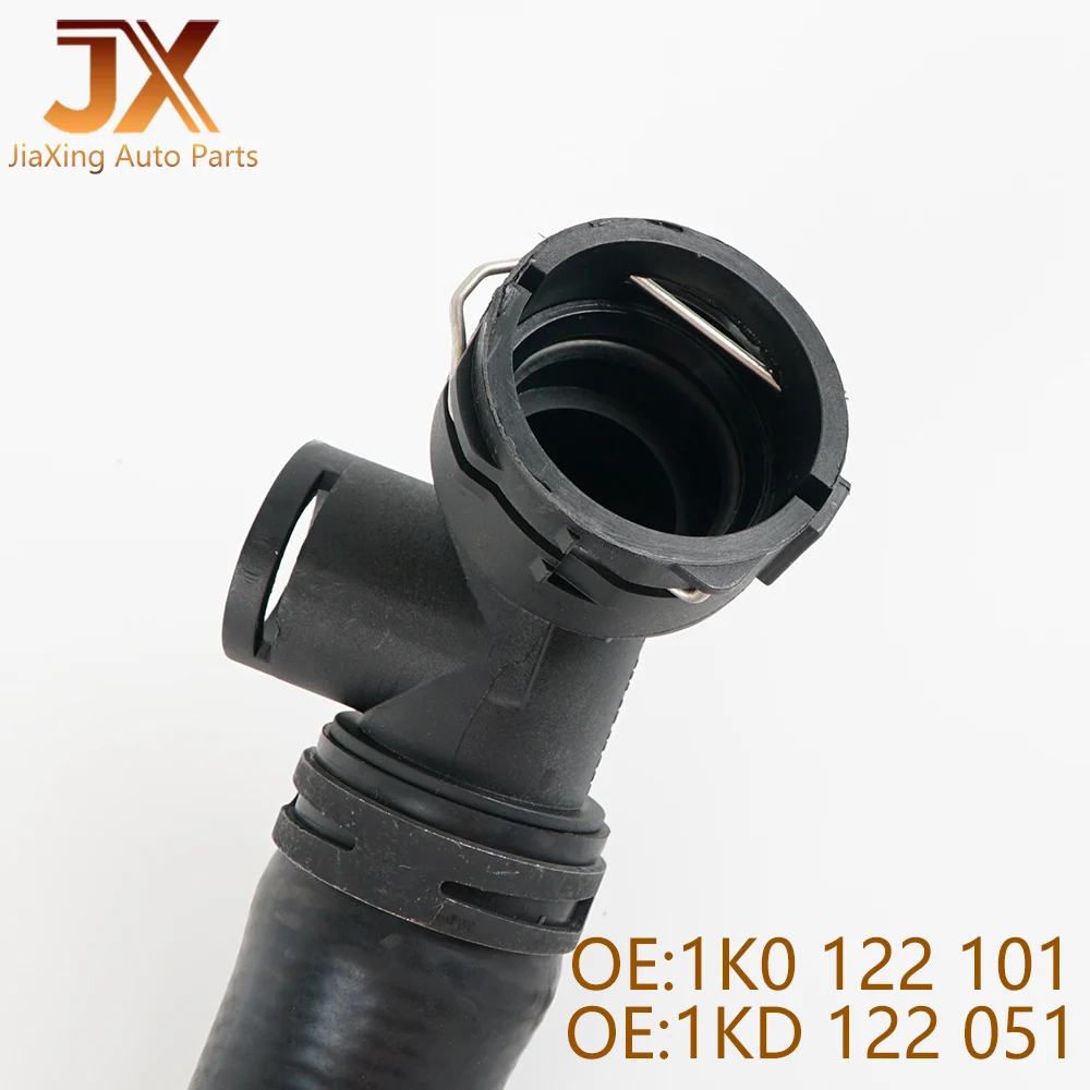 2PCS 1K0122101 Engine Water Tank Coolant Upper And Lower Water Pipe For VW Golf GTI Tiguan Passat CC B7 Sciricco Jetta 1KD122051