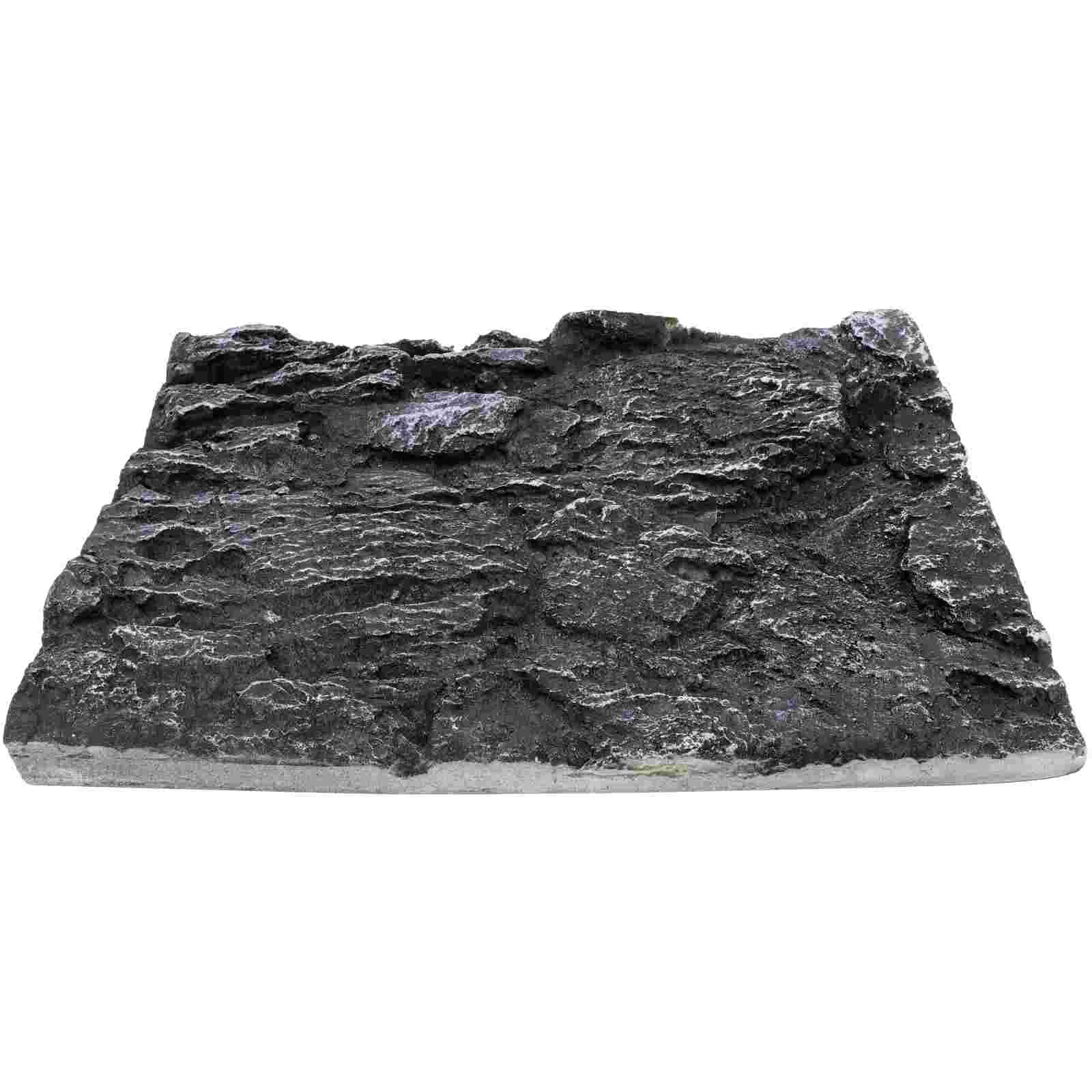

Glass Accessories Background Rock Animal Fish Tank Decorations Terrarium Pu Tortoise Habitat Aquarium Backgrounds