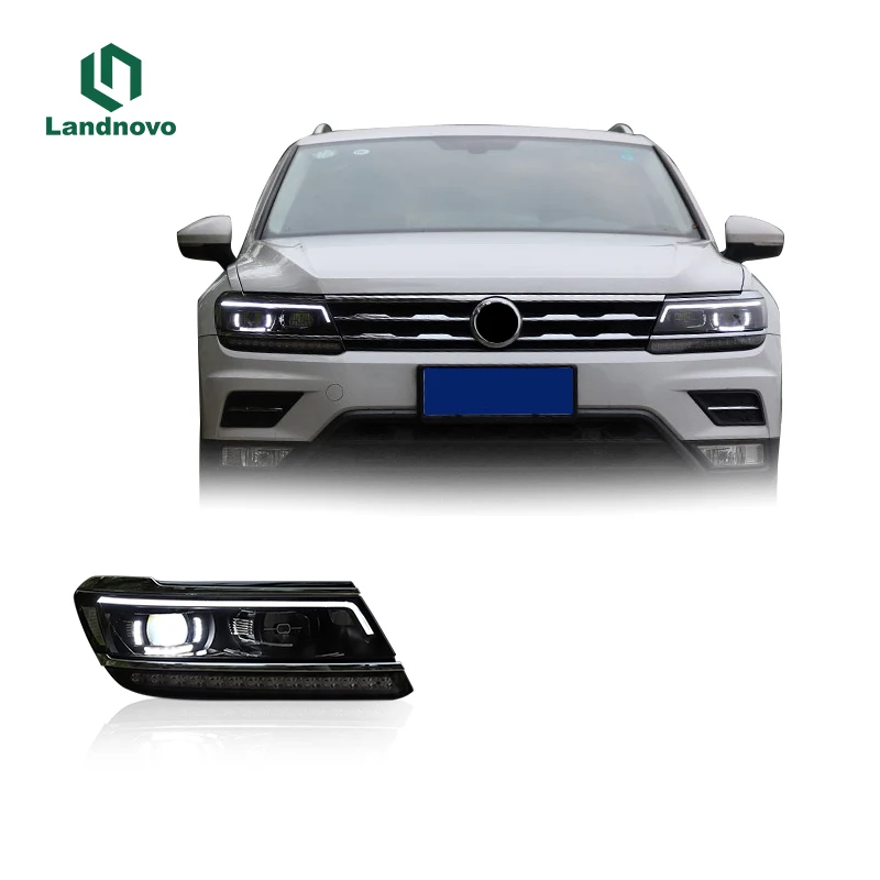 Muhuang High Quality Wholesale Car Led Head Light For Tiguan 2017-2020 Front Led Light Assembly Headlight Headlamp