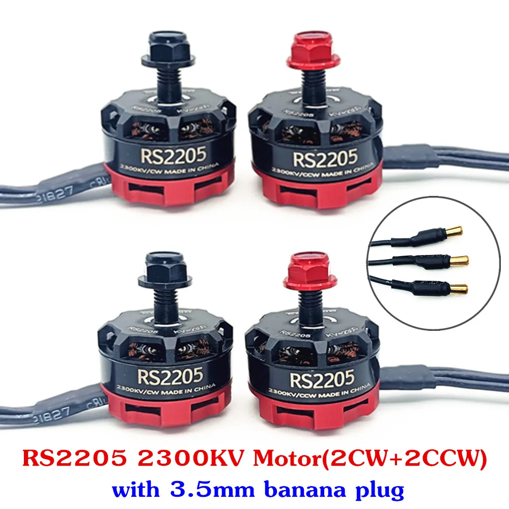 RC RS2205 2205 2300KV CW CCW Brushless Motor for 2-6s 20A/30A/40A ESC 5045 propeller FPV RC QAV250 X210 Racing Drone Multicopter