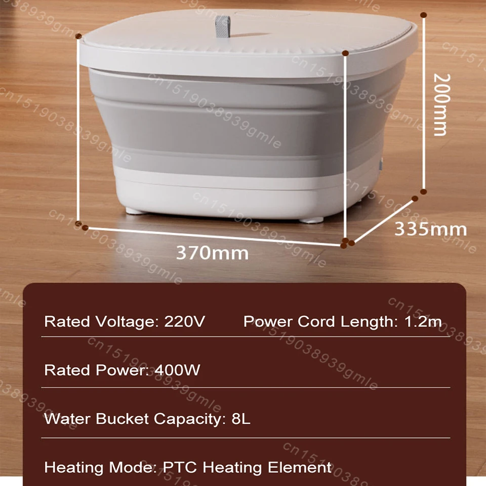 Smart Foot Bath Folding Heat Constant Temperature Foot Wash Basin Promote Blood Circulation Improve Sleep Stress Detox Foot Soak - view 6