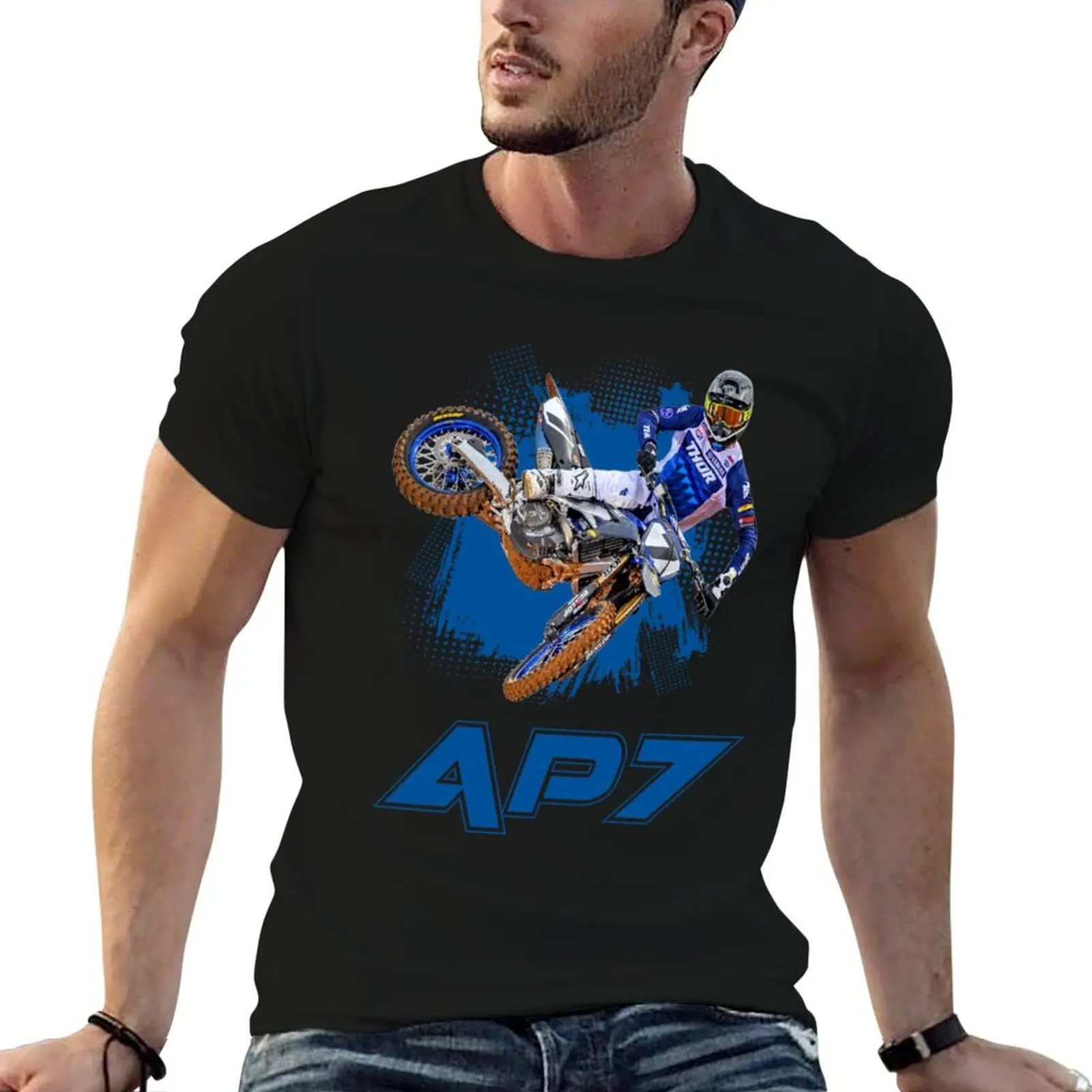 

Aaron Plessinger Motocross T-Shirt man t shirts cotton cotton t shirts man 100% man t shirt cotton T-shirt