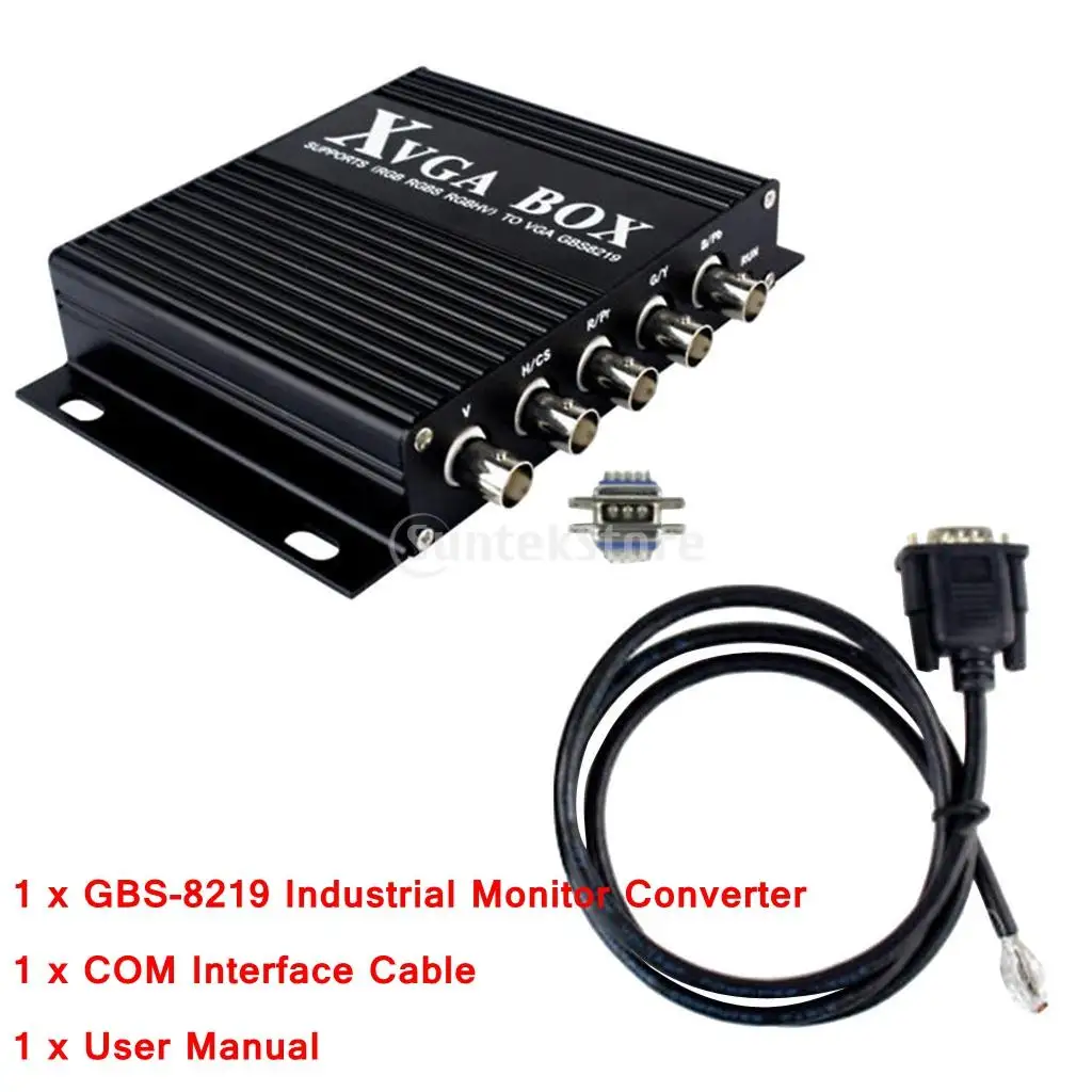 XVGA Box CGA EGA RGBHV to VGA Industrial Converter Monitor Replacement Video Intelligent Converter for FHKD (GBS-8219)