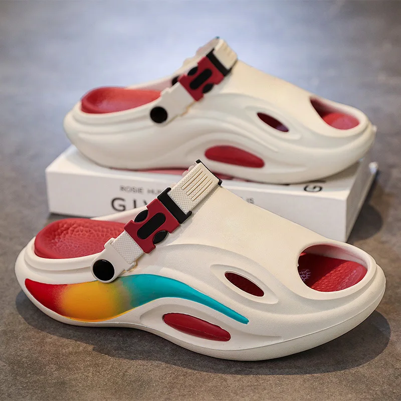 

Men's Solid Color Sandals Summer New Trendy Soft Bottom Casual Beach Shoes Cross-Border Foreign Trade Vietnam Roman Sandals