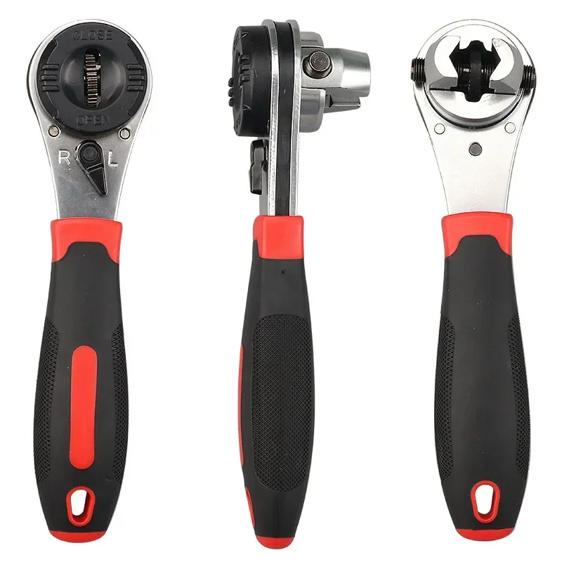 

Набор ручных инструментов Ящик для инструментов Ручной ключ с храповым механизмом Подходит для ремонта 6-22 мм Регулируемый крутящий момент ZEXEF Автоаксессуары Кондиционирование