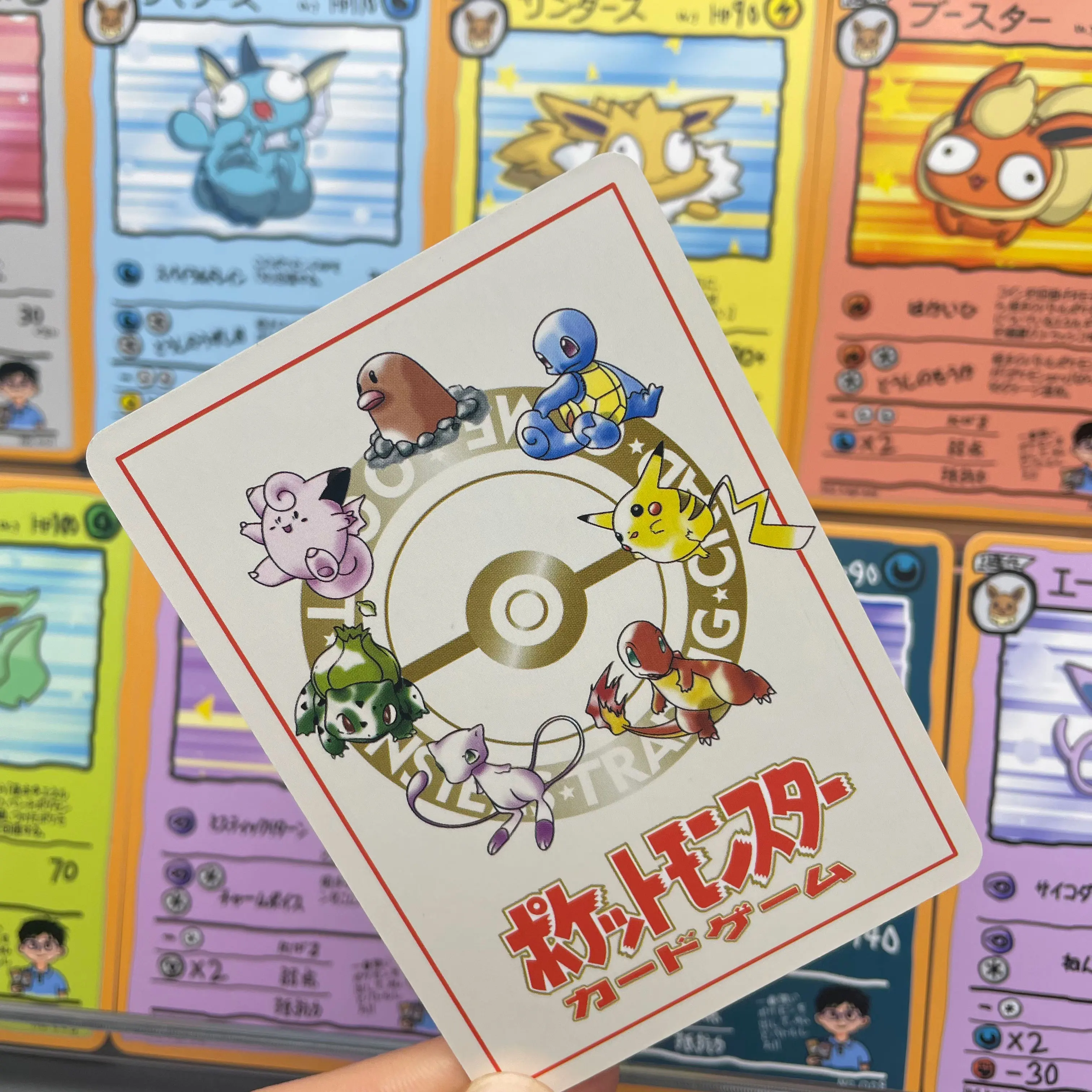 DIY Anime PTCG Self-made Ugly-cute style Eeveelution PTCG Cards Eevee Vaporeon Jolteon Flareon Glaceon Umbreon Birthday Gift - view 6