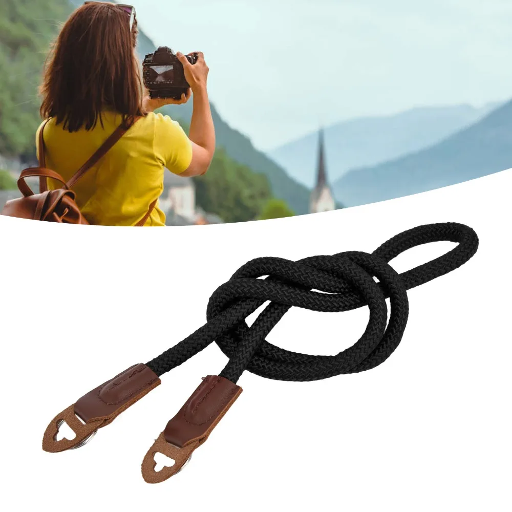 Durable Nylon Camera Strap Retro Round Hole Camera Belt Portable Climbing Rope for Leica Strap Streetwear