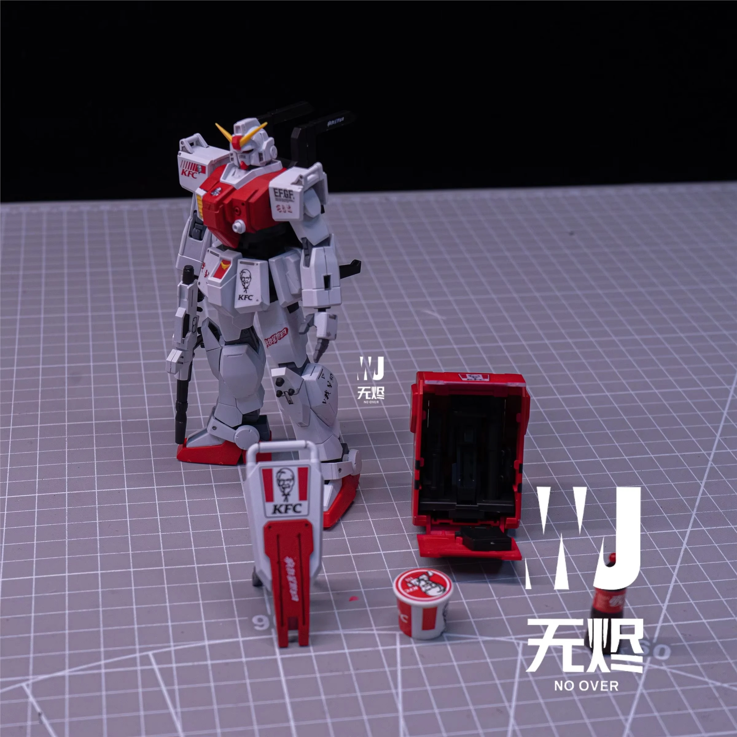 Hg Kk 1/144 Mass Production Ground Type Assembly Model Kit Action Figure Mc Color Collect Plastic Mecha Statue Kid Toy