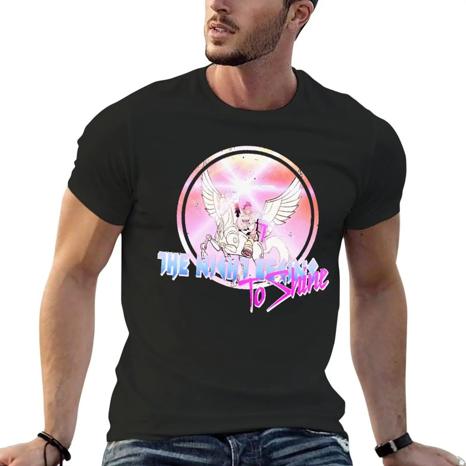 Cyborg -Night begins to Shine Classic T-Shirt graphic tee shirt boys animal print hippie clothes anime stuff tshirts for men