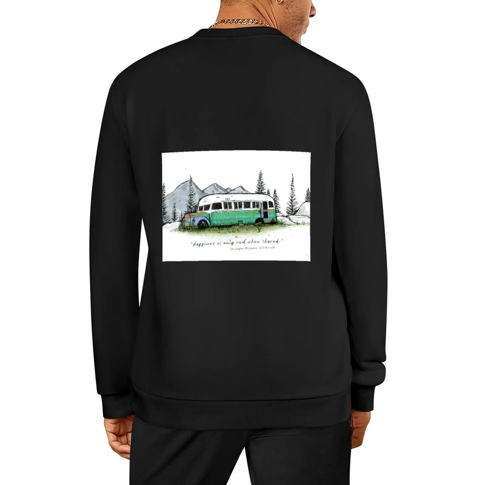 

The magic bus Pullover men's winter sweater men's sweat-shirt set autumn jacket men blouse men sweatshirt