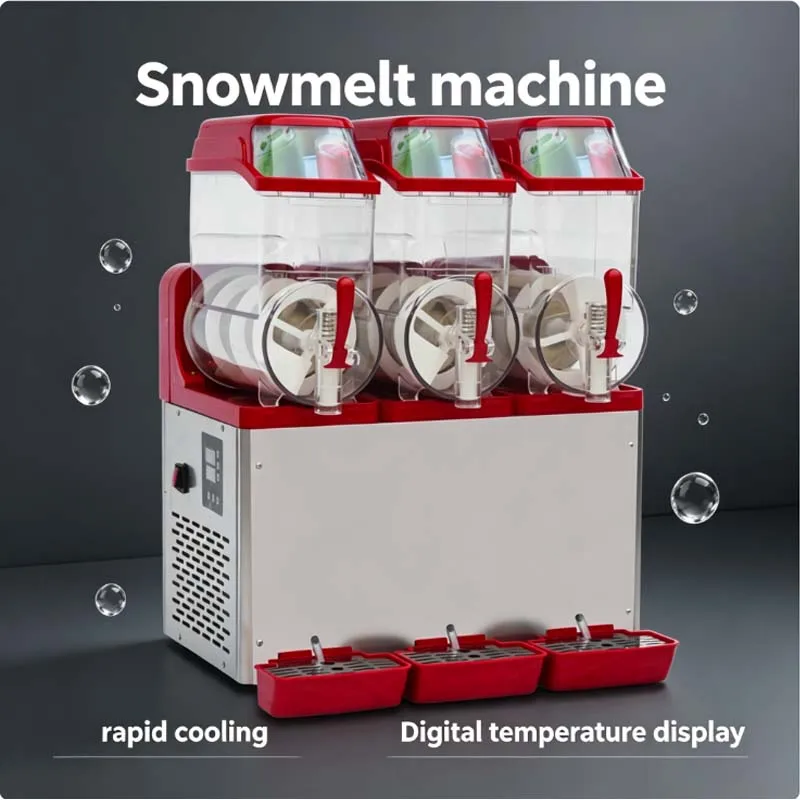 

Commercial Cold Drink Machine Three-cylinder Juice Drink Machine Sand Ice Machine Self-service Stirring Snow Mud Machine