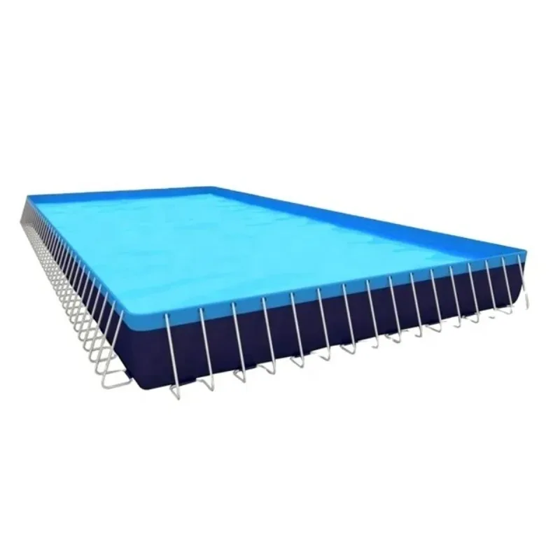 20 x 9.8 x1.5m A Large-capacity Outdoor Frame Pool, Ideal for Summer Use and Perfect for Water parks / Swimming lessons / Home