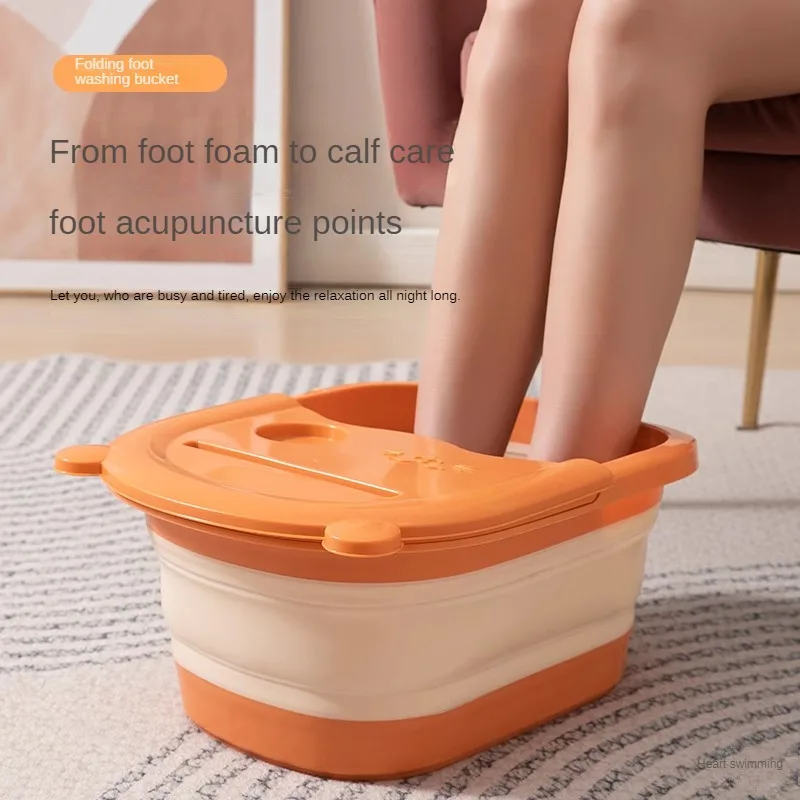 Foldable Foot Bath Tub with Massage Function for Adults