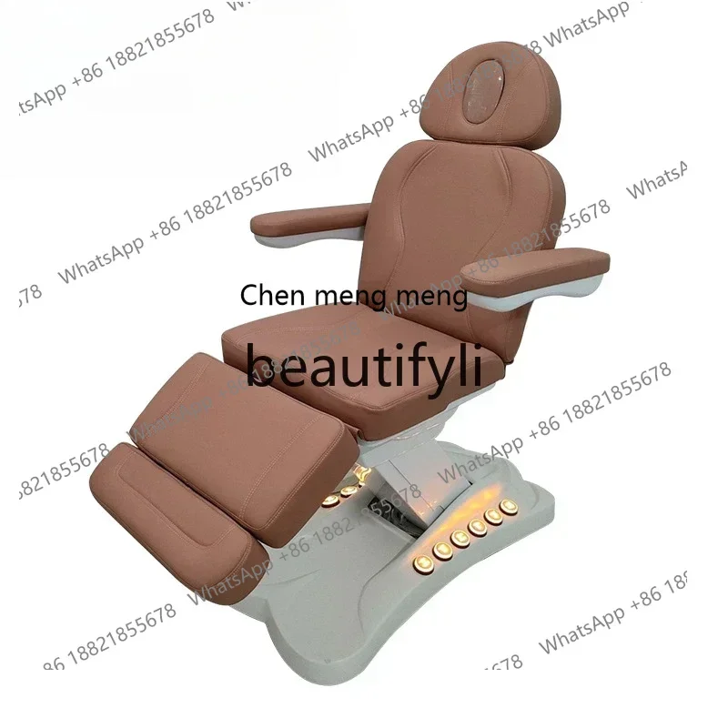 cn8350 ss New Electric beauty bed with lamp, multi-functional lifting tattoo bed for beauty salons s8350