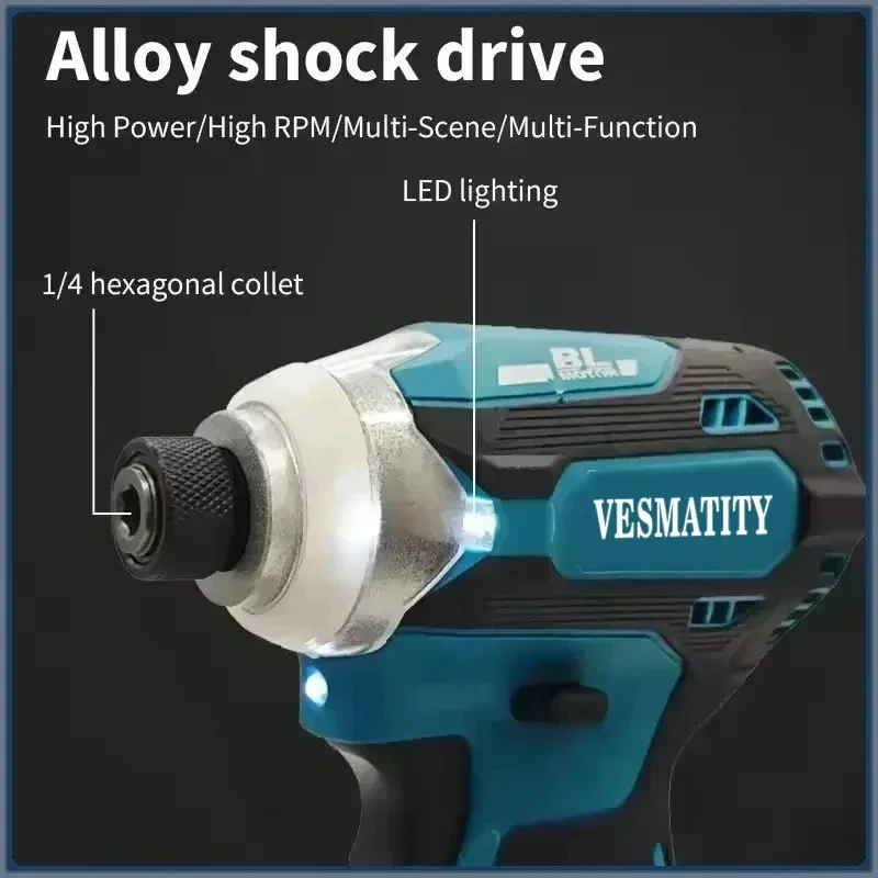 DTD171 Brushless Impact Driver Screwdriver Drills Cordless Power Tools For Makita 18V  20V Battery Pin Motor BareTool Unit Tools