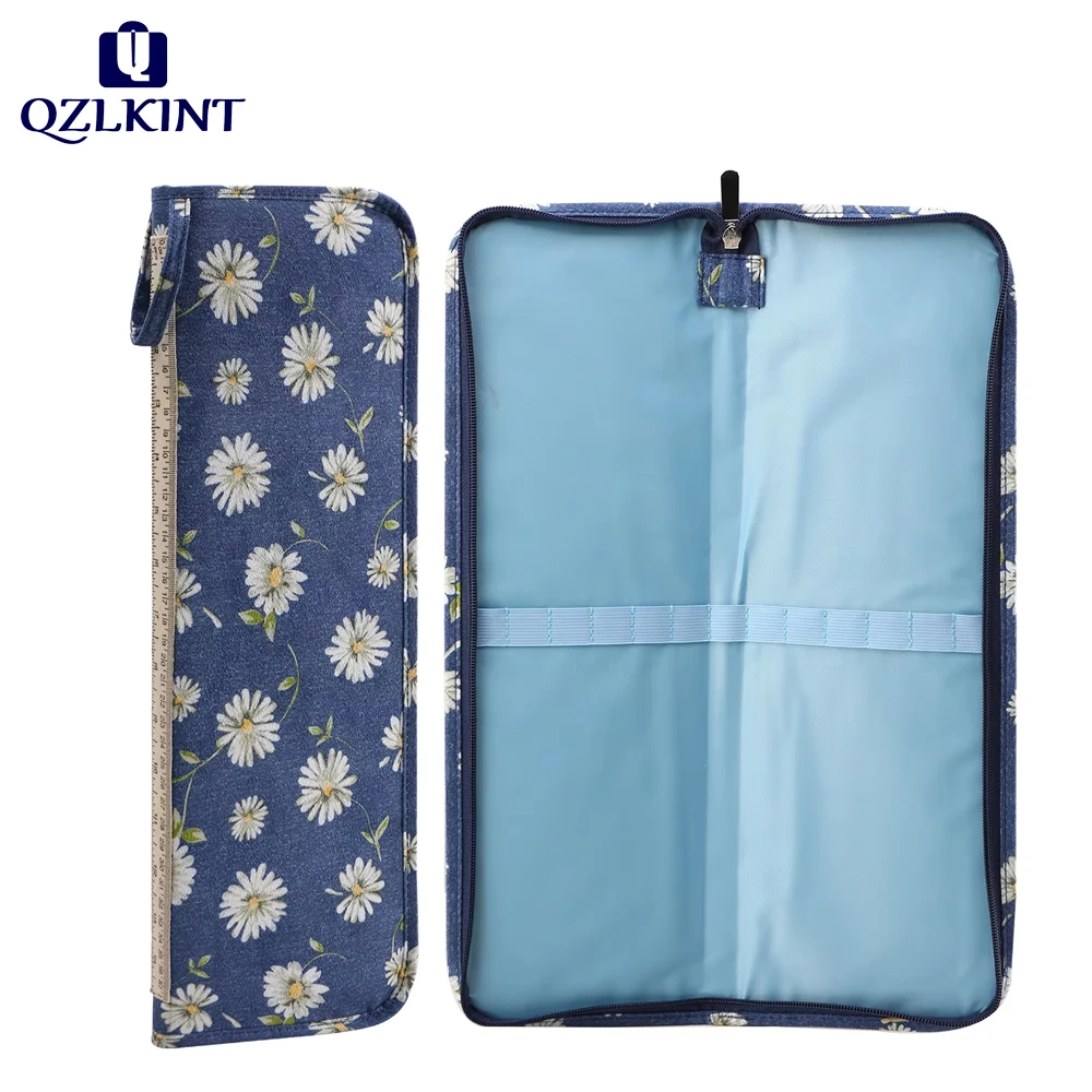 

New Portable Stick Needles Bag Waterproof Knitting Needles Bag Daisy Crochet Needles Tote Bag For Sewing Tools Accessories Gift