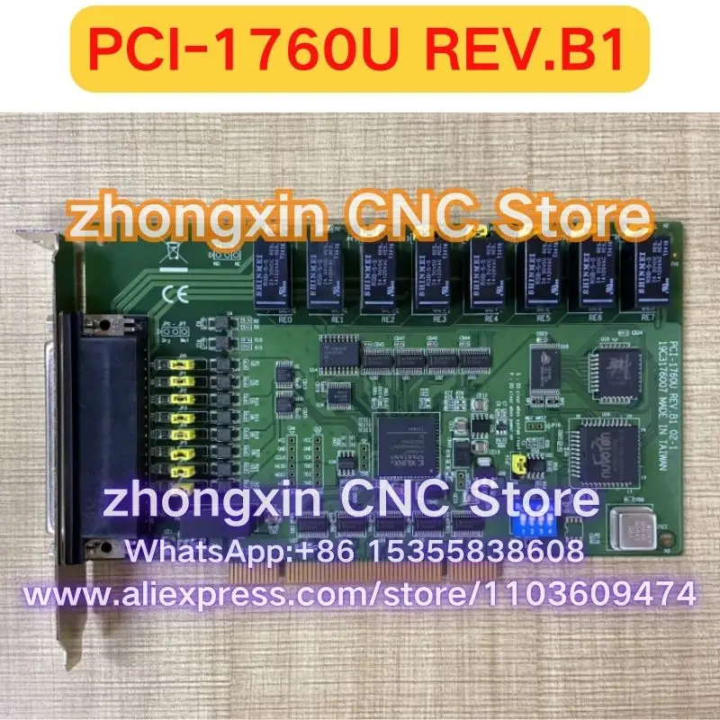 For Advantech PCI-1760U REV.B1 8-way Relay Output Isolation Digital Input Card, Used Function test OK