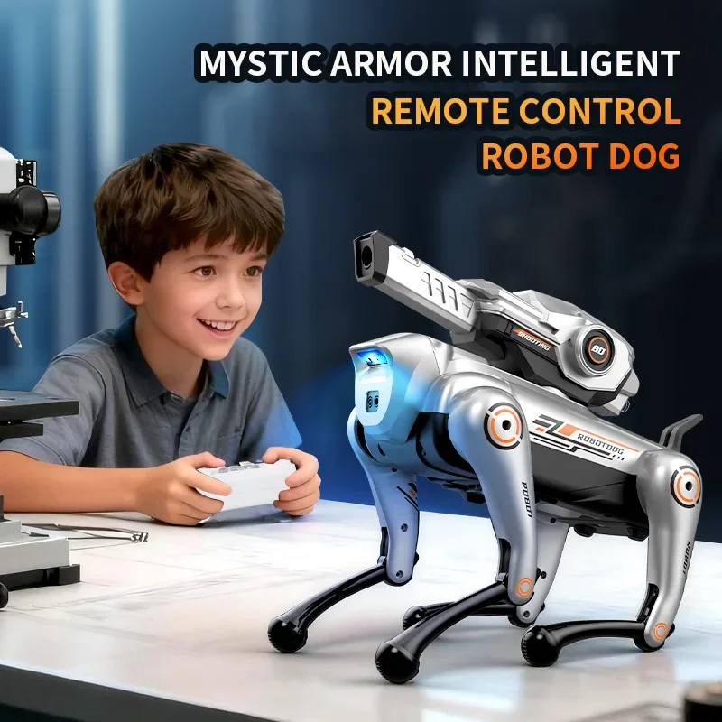 R39 RC AI Smart RC Robot Dog Toys Command Programmable With Singing and Dancing Remote Control Toy Best Gift for Kids