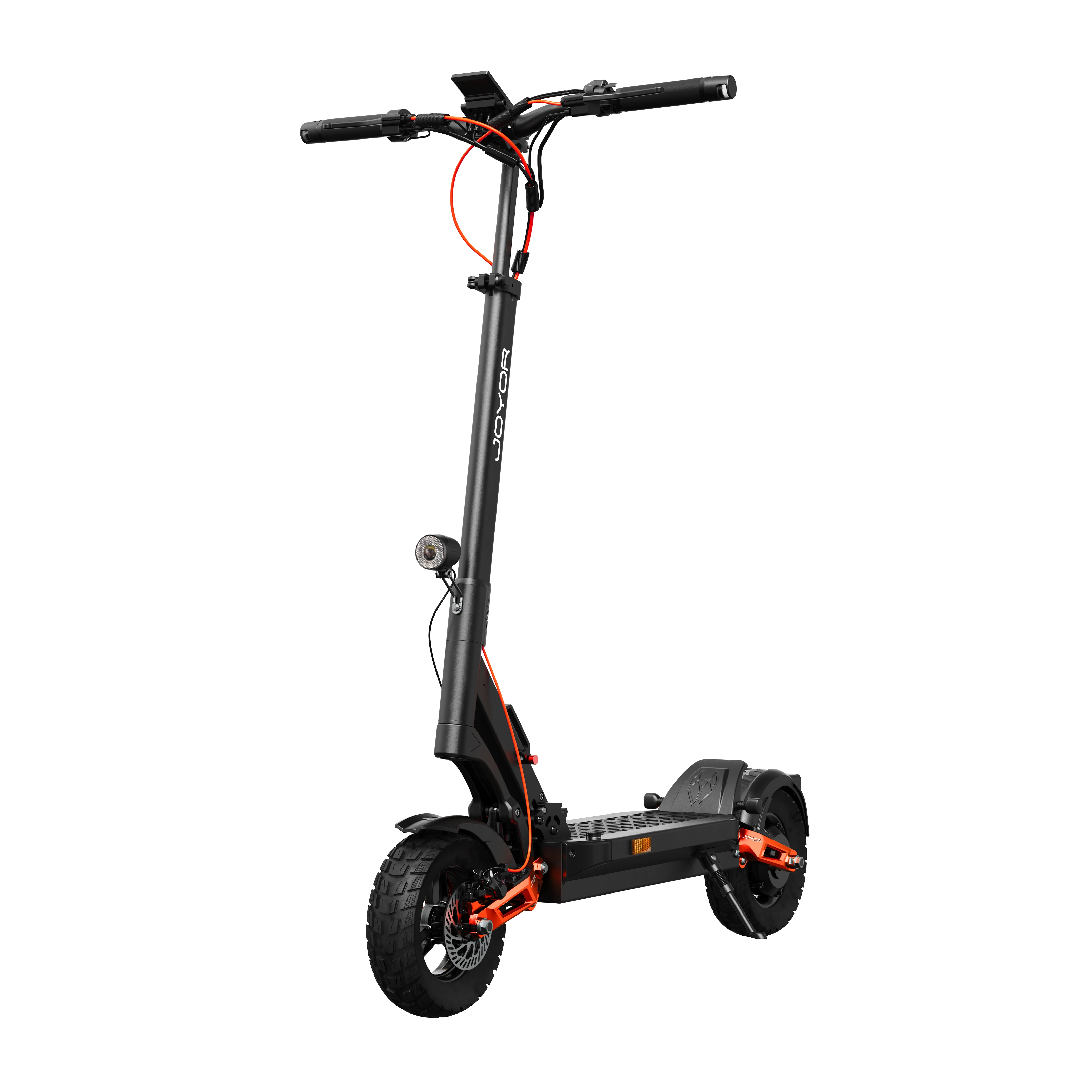 JOYOR T6E ABE Elektrische Scooter 500W Motor 90 km Actieradius met 48V 26Ah Batterij 20 km/u Snelheid 10 Inch Off-Road Band Dubbele Vering Voor & Achter Dubbele Remmen voor Volwassenen Opvouwbare