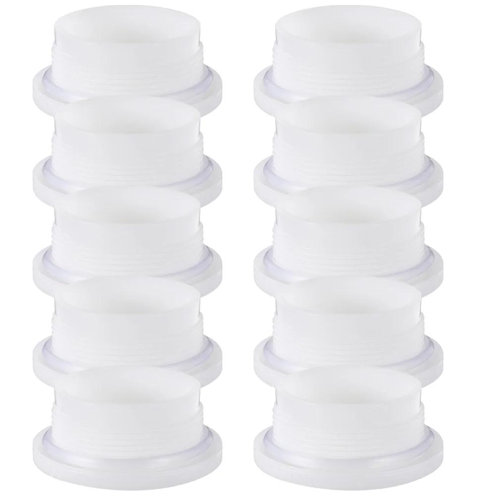 10 Pcs Water Drum Plug Drummer 750X750X250CM Plastic Caps Oil Seal Cover Barrel White