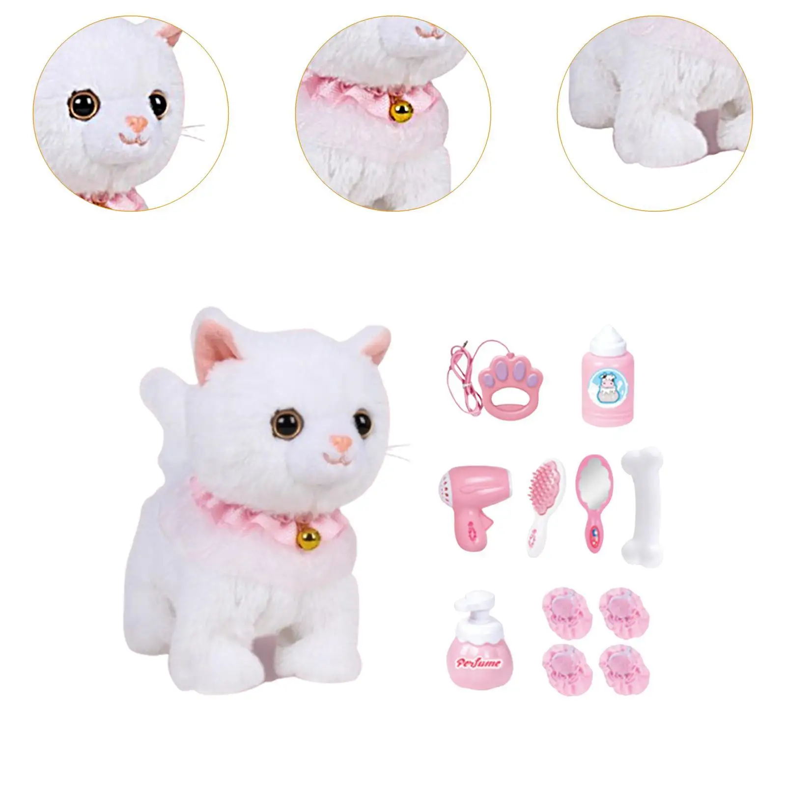 Brinquedo de pelúcia elétrico brinquedo de cachorro de pelúcia para crianças de 3 anos ou mais meninos meninas