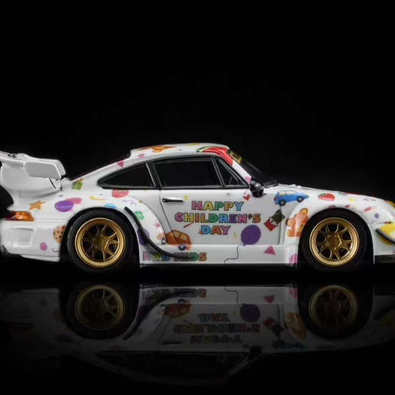 

MOTORHELIX 1:64 RWB 993 Honda Civic EK9 die-cast alloy car model, a gift toy for friends, an adult collection piece.