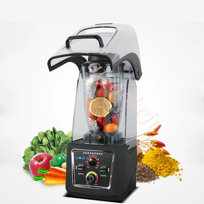 2200W Commercial Electric Blender Fruit Smoothie Machine Mute Juicing Machine Food Blender For Milk Tea Shop