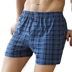 Men's  Cotton Underwear shorts Loose Boxer plus Size High Waist All Cotton Summer Fat Shorts Boxer underpants briefs