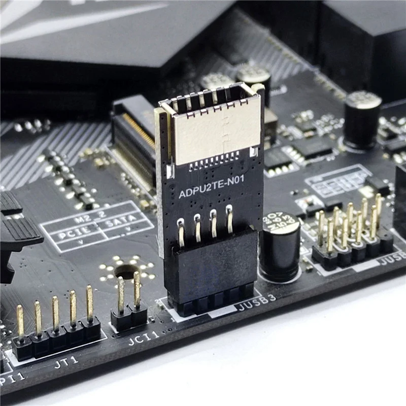 

10X материнская плата USB2.0 9-контактный преобразователь переднего разъема TYPE-C A-KEY USB3.2 TYPE-E интерфейсный разъем адаптера