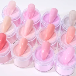 10g Light Color Acrylic Powder Jelly Nude Nail Acrylic Powder PINK 3D Nail Carving French Nail Extension aCRYLIC Powder Pigment