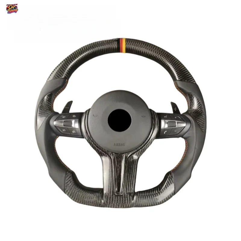 For BMW M2 M3 M4 M5 X1 X2 X3 X4 X5 X7 1-7 Series F10 F20 F30 F90 Carbon Fiber Steering Wheel Upgrade Modification Without Airbag