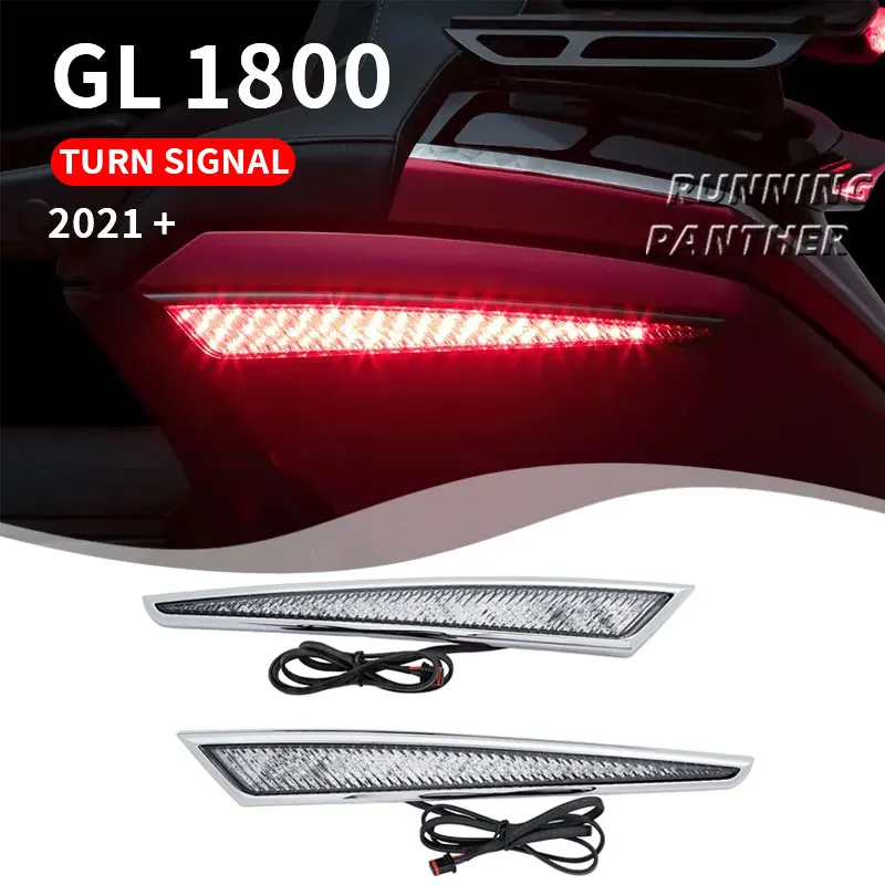 Motorcycle Top Spar Box Trunk Side Light Decorative LED Light Lamp For Honda Goldwing Gold Wing GL1800 Tour DCT Airbag 2021-2023