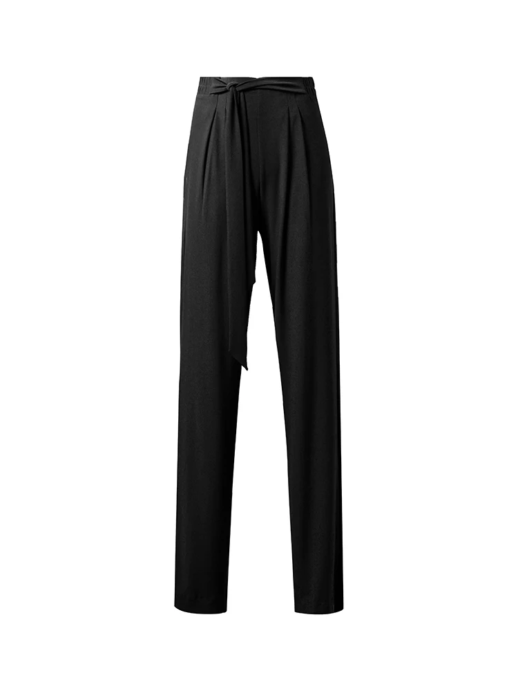 ZYMdancestyle Latest Latin Dance Pants Ballroom Dancing Trousers Show Long Legs With Warp Belt ZYM #2198