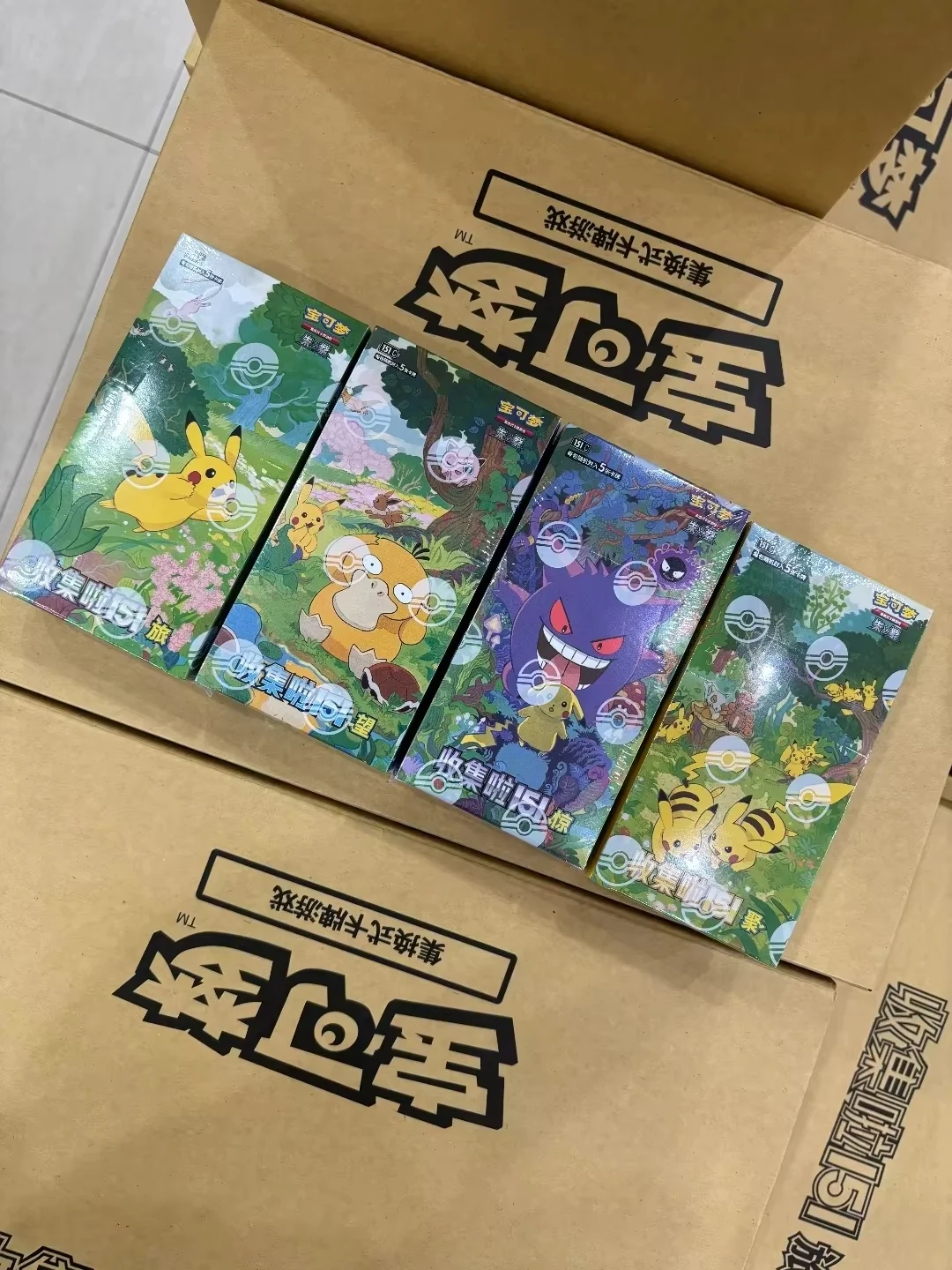 Pokemon Ptcg Trading Card Simplified Chinese Scarlet Violet 151 Series Blind Box Booster Pack Collectible Game Collection For - view 5