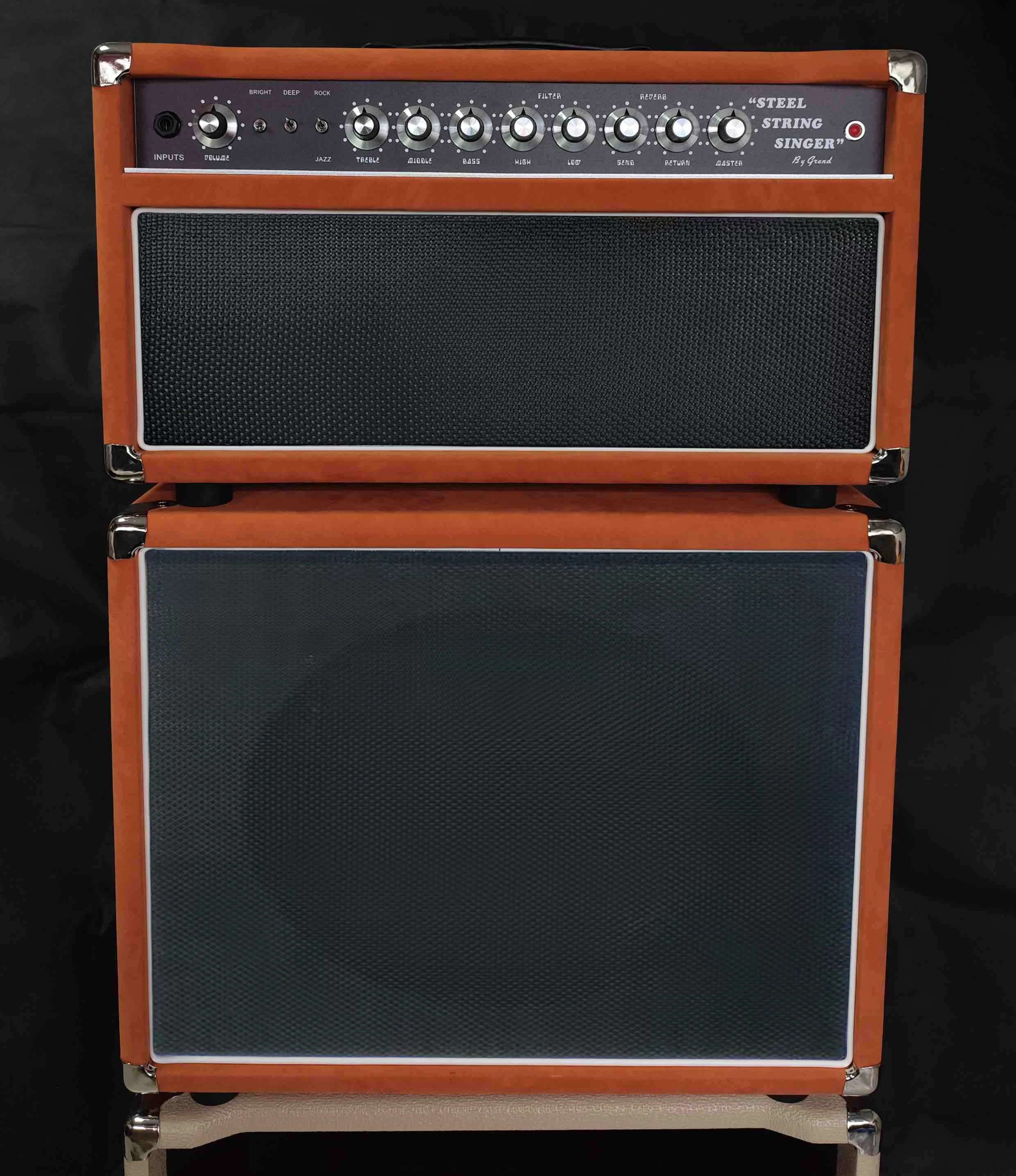 Custom Dumble Style Steel String Singer SSS20 with 112 G12-65 Speaker Cabinet Tone Point to Point Fantes Guitar Amp Head