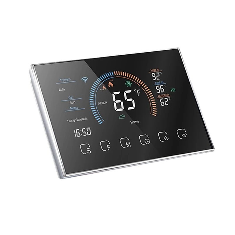 

Smart Thermostat For Home Programmable Digital Thermostat Energy Saving, C-Wire Adapter Included, DIY Install