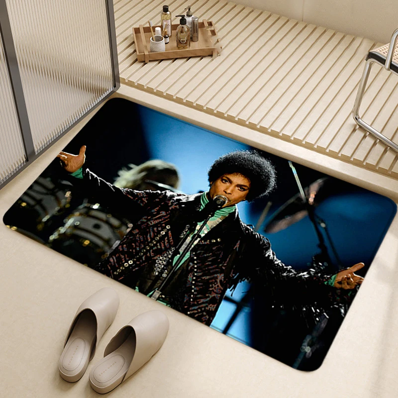 

Entrance Door Mats Interior Foot Rug P-Prince Rogers Nelson Welcome Floor Mat Hallway Carpet Kitchen Rugs Fluffy Home Decoration