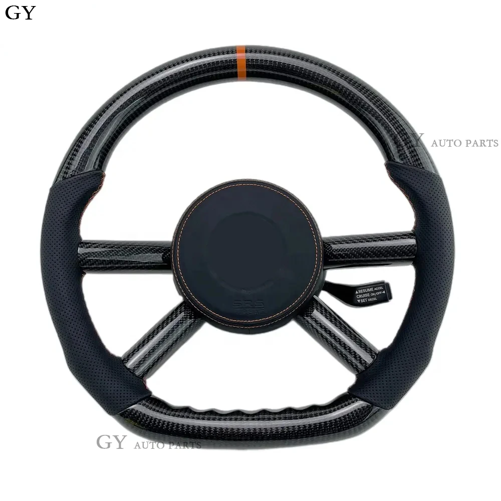 

For Jeep Wrangler Perforated leather Carbon Fiber Steering Wheel JK Accessories 2007 2008 2009 2010 2011