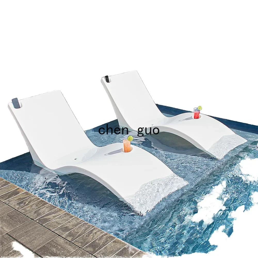 *Luxury Pool Lounge Chair Outdoor Patio Furniture Plastic Lounger For Swimming Pool Beach Application