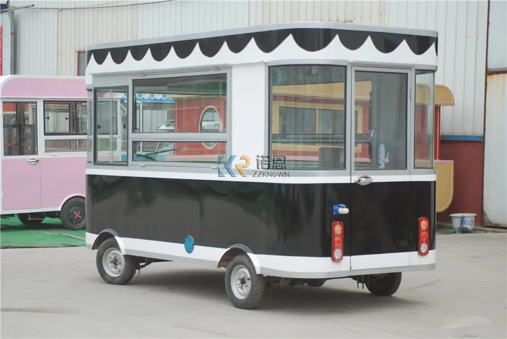 Wholesale Ice Cream Juice Food Cart Commercial Dining Car Customized Electric Vendor Carts Hot Dog Mobile Food Truck
