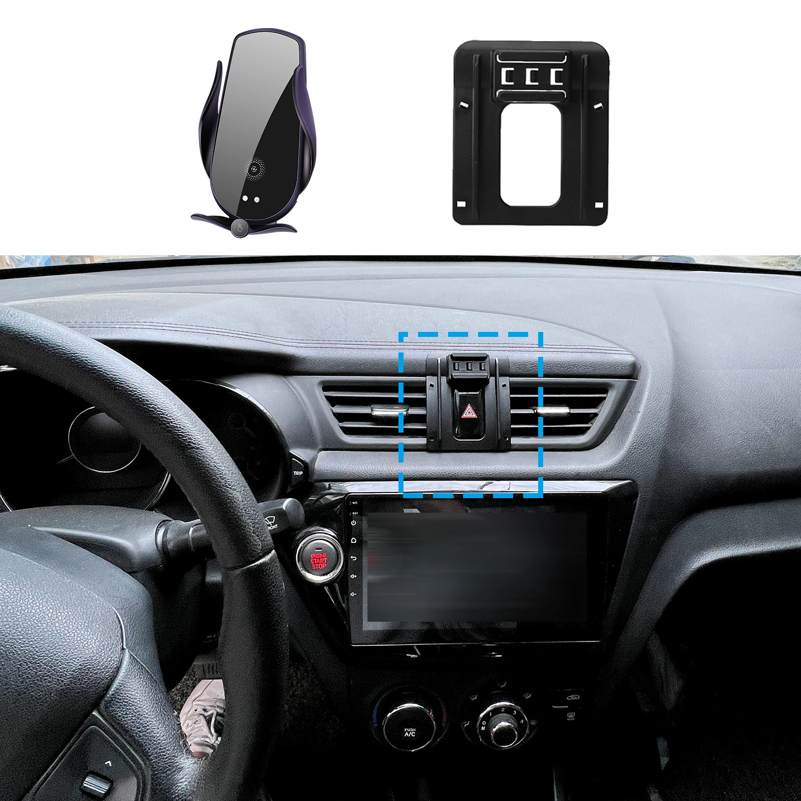 

Car Mobile Phone Holde GPS Bracket Navigation for KIA K2 RIO 2011 2012 2013 2014 2015 Stand Auto Accessoriesr