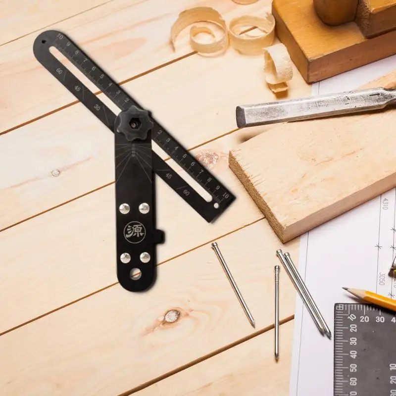 Woodworking Square Combination Angle T Ruler High Precision Angle Drawing Marking Gauge Tools For Architects Engineers Craftsmen