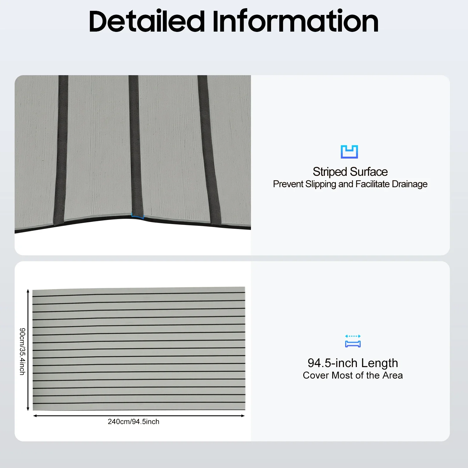 المضادة للانزلاق حصيرة ذاتية اللصق إيفا RV رغوة حصيرة كوتابل حصيرة مقاوم للماء ومقاومة للتآكل تقليل الضوضاء بشكل كبير خشب الساج الكلمة حصيرة