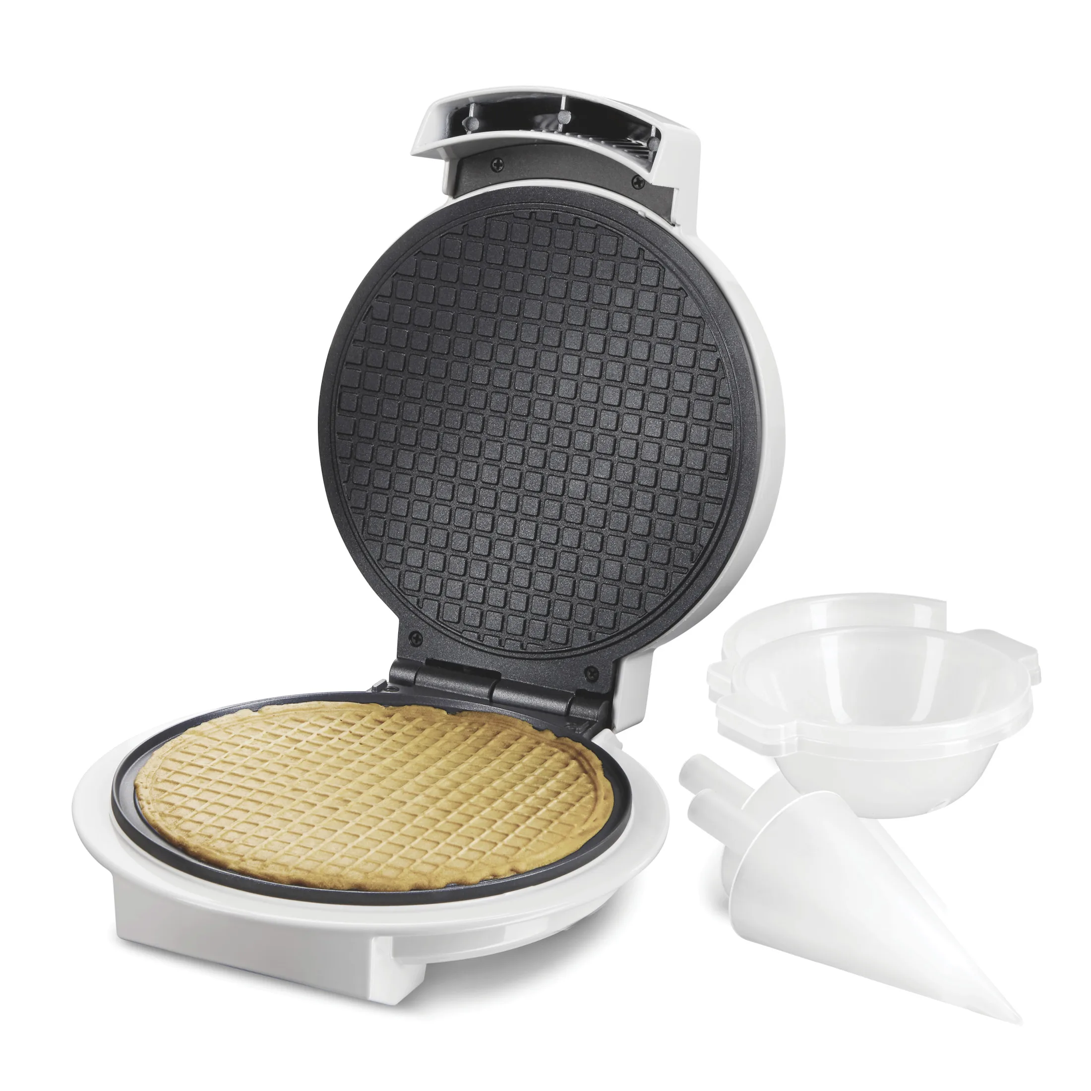 

Waffle Cone and Ice Cream Bowl Maker with Adjustable Control and Nonstick Cooking Plates